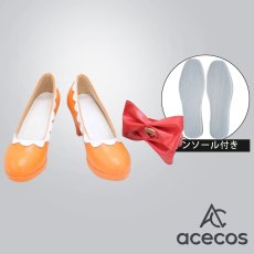 画像1: デリシャスパーティ?プリキュア　風　華満らん　コスプレ靴　コスプレブーツ　靴用品 (1)