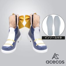 画像1: VOCALOID(ボーカロイド)　風　鏡音リン　誕生10周年記念　コスプレ靴　コスプレブーツ　靴用品 (1)