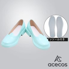 画像1: ラブライブ！サンシャイン!!　風　Aqours　恋になりたいAQUARIUM　覚醒後　渡辺曜　コスプレ靴　コスプレブーツ　靴用品 (1)