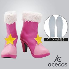 画像1: スター☆トゥインクルプリキュア　風　星奈ひかる　コスプレ靴　コスプレブーツ　靴用品 (1)