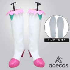 画像1: デリシャスパーティー?プリキュア　風　和実ゆい(キュアプレシャス)　コスプレ靴　コスプレブーツ　靴用品 (1)