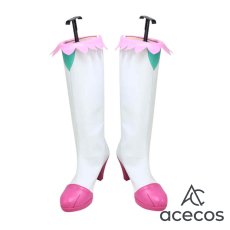 画像2: デリシャスパーティー?プリキュア　風　和実ゆい(キュアプレシャス)　コスプレ靴　コスプレブーツ　靴用品 (2)