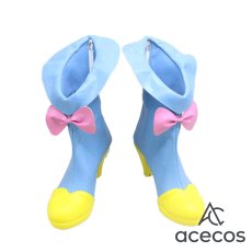 画像2: デリシャスパーティー?プリキュア　風　芙羽ここね(キュアスパイシー)　コスプレ靴　コスプレブーツ　靴用品 (2)