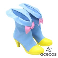 画像3: デリシャスパーティー?プリキュア　風　芙羽ここね(キュアスパイシー)　コスプレ靴　コスプレブーツ　靴用品 (3)