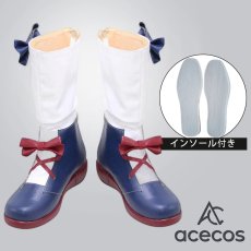 画像1: バーチャルYouTuber　風　VTuber　笹木咲　三周年　制服　コスプレ靴　コスプレブーツ　靴用品 (1)