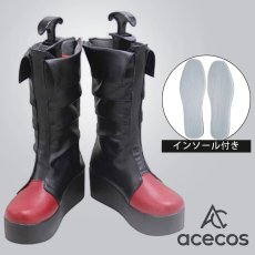 画像1: ブルーアーカイブ　風　浅黄 ムツキ　コスプレ靴　コスプレブーツ　靴用品 (1)