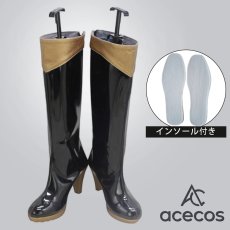 画像1: ファイアーエムブレム 風花雪月　風　ヒルダ=ヴァレンティン=ゴネリル　コスプレ靴　コスプレブーツ　靴用品 (1)