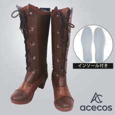 画像1: IdentityV 第五人格　風　バーメイド(デミ・バーボン)　初期衣装　コスプレ靴　コスプレブーツ　靴用品 (1)