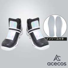 画像1: バーチャルYouTuber　風　VTuber　アクシア・クローネ　コスプレ靴　コスプレブーツ　靴用品 (1)