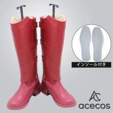 画像1: ワールドトリガー　風　木虎藍　コスプレ靴　コスプレブーツ　靴用品 (1)