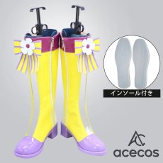 画像1: ウマ娘プリティーダービー　風　ニシノフラワー　コスプレ靴　コスプレブーツ　靴用品 (1)