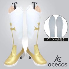 画像1: 魔法少女まどか☆マギカ　風　巴 マミ　コスプレ靴　コスプレブーツ　靴用品 (1)