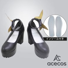 画像1: ブルーアーカイブ　風　陸八魔アル　コスプレ靴　コスプレブーツ　靴用品 (1)