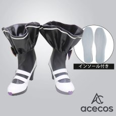 画像1: ブルーアーカイブ　風　白洲アズサ　コスプレ靴　コスプレブーツ　靴用品 (1)