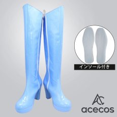 画像1: 美少女戦士セーラームーン　風　水野亜美　コスプレ靴　コスプレブーツ　靴用品 (1)