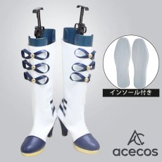 画像1: バーチャルYouTuber　風　VTuber　アンジュ・カトリーナ　さんばかアイドル衣装　コスプレ靴　コスプレブーツ　靴用品 (1)