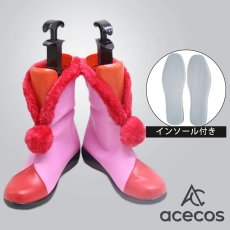 画像1: ブルーアーカイブ　風　才羽モモイ　コスプレ靴　コスプレブーツ　靴用品 (1)