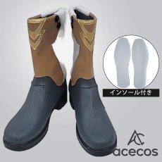 画像1: バーチャルYouTuber　風　VTuber　アンジュ・カトリーナ　コスプレ靴　コスプレブーツ　靴用品 (1)