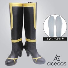 画像1: 陰の実力者になりたくて！　風　アルファ　コスプレ靴　コスプレブーツ　靴用品 (1)