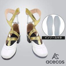 画像1: 原神(げんしん)　風　カーヴェ（Kaveh）　コスプレ靴　コスプレブーツ　靴用品 (1)