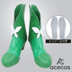 画像1: Yes!プリキュア5　風　秋元こまち(キュアミント)　キュアミント　コスプレ靴　コスプレブーツ　靴用品 (1)