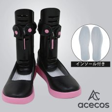 画像1: VOCALOID3　風　結月ゆかり　コスプレ靴　コスプレブーツ　靴用品 (1)