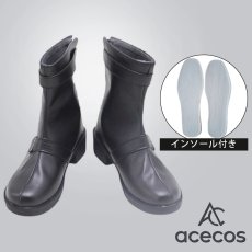 画像1: ご注文はうさぎですか?　風　保登心愛　ラビットハウス制服　コスプレ靴　コスプレブーツ　靴用品 (1)