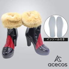 画像1: 対魔忍ユキカゼ　風　水城ゆきかぜ　コスプレ靴　コスプレブーツ　靴用品 (1)