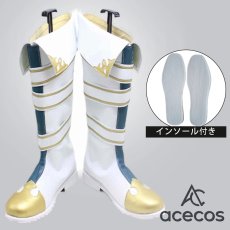 画像1: ウマ娘プリティーダービー　風　バンブーメモリー　勝負服　コスプレ靴　コスプレブーツ　靴用品 (1)