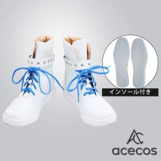 画像1: プロジェクトセカイ カラフルステージ！ feat. 初音ミク　風　白石杏　コスプレ靴　コスプレブーツ　靴用品 (1)