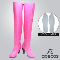 画像1: 推しの子　風　星野アイ　コスプレ靴　コスプレブーツ　靴用品 (1)