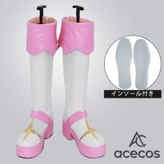 画像1: ひろがるスカイ!プリキュア　風　虹ヶ丘ましろ　キュアプリズム　コスプレ靴　コスプレブーツ　靴用品 (1)