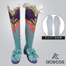画像1: アイカツ!　風　天羽まどか　スクールドレス　コスプレ靴　コスプレブーツ　靴用品 (1)
