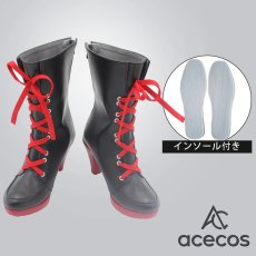 画像1: ブルーアーカイブ　風　狐坂ワカモ　コスプレ靴　コスプレブーツ　靴用品 (1)