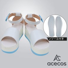 画像1: ブルーアーカイブ　風　小鳥遊ホシノ　水着　コスプレ靴　コスプレブーツ　靴用品 (1)