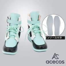 画像1: モブサイコ100　風　影山茂夫　チャイナver.　コスプレ靴　コスプレブーツ　靴用品 (1)