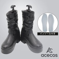 画像1: ブルーアーカイブ　風　戒野ミサキ　コスプレ靴　コスプレブーツ　靴用品 (1)