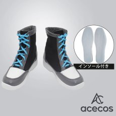 画像1: ブルーアーカイブ　風　空井サキ　コスプレ靴　コスプレブーツ　靴用品 (1)