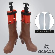 画像1: ブルーアーカイブ　風　若葉ヒナタ　コスプレ靴　コスプレブーツ　靴用品 (1)