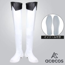 画像1: ゴブリンスレイヤー　風　女神官　コスプレ靴　コスプレブーツ　靴用品 (1)