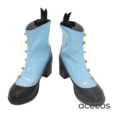 画像2: プロジェクトセカイ カラフルステージ！ feat. 初音ミク　風　2.5周年記念　青柳冬弥　コスプレ靴　コスプレブーツ　靴用品 (2)