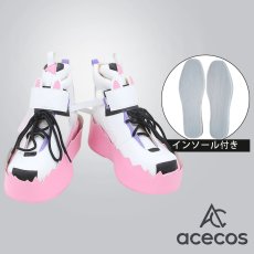 画像1: バーチャルYouTuber　風　VTuber　Mococo Abyssgard(モココ・アビスガード)　コスプレ靴　コスプレブーツ　靴用品 (1)