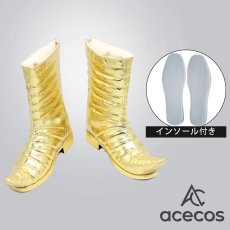 画像1: ジョジョの奇妙な冒険 Part3 スターダストクルセイダース　風　ディオ　DIO　コスプレ靴　コスプレブーツ　靴用品 (1)