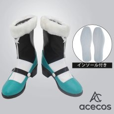 画像1: プロジェクトセカイ カラフルステージ！ feat. 初音ミク　風　チューン・ショウタイム　草薙寧々　コスプレ靴　コスプレブーツ　靴用品 (1)
