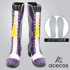 画像1: ツイステッドワンダーランド　風　シルバー（Silver）　ラビット・ウェア　コスプレ靴　コスプレブーツ　靴用品 (1)