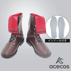 画像1: ブルーアーカイブ　風　赤司ジュンコ　コスプレ靴　コスプレブーツ　靴用品 (1)