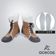 画像1: ブルーアーカイブ　風　小塗マキ(キャンプ)　コスプレ靴　コスプレブーツ　靴用品 (1)