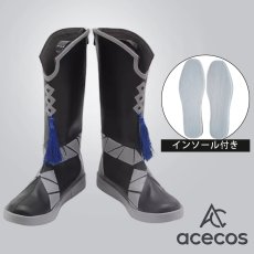 画像1: バーチャルYouTuber　風　Vtuber　小柳ロウ　コスプレ靴　コスプレブーツ　靴用品 (1)