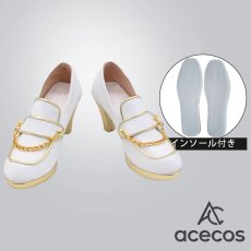 画像1: ウマ娘プリティーダービー　風　ヴィブロス　勝負服　コスプレ靴　コスプレブーツ　靴用品 (1)