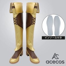 画像1: 盾の勇者の成り上がり　風　ラフタリア　コスプレ靴　コスプレブーツ　靴用品 (1)